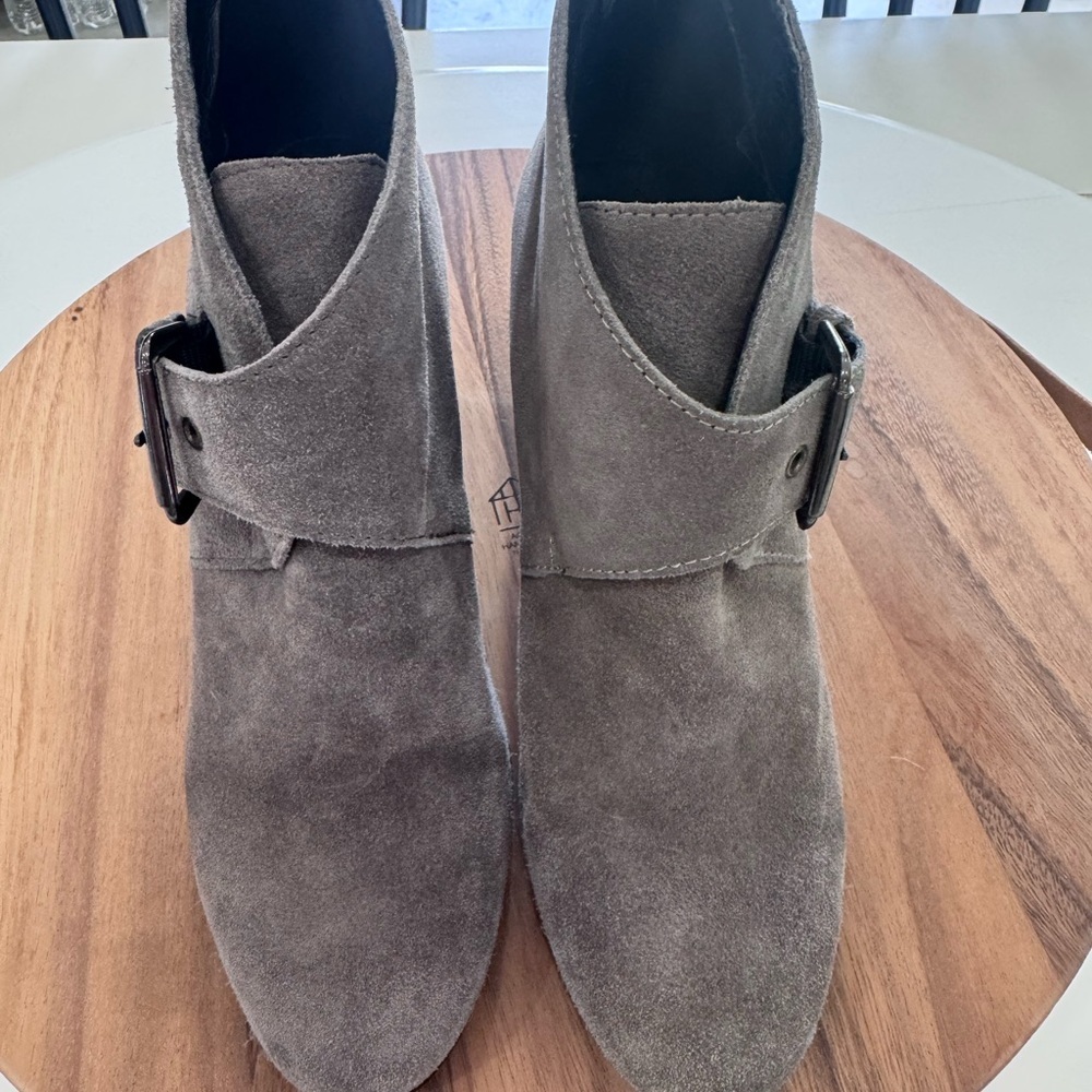 André Taupe Suede Ankle Boots - Picture 3 of 6